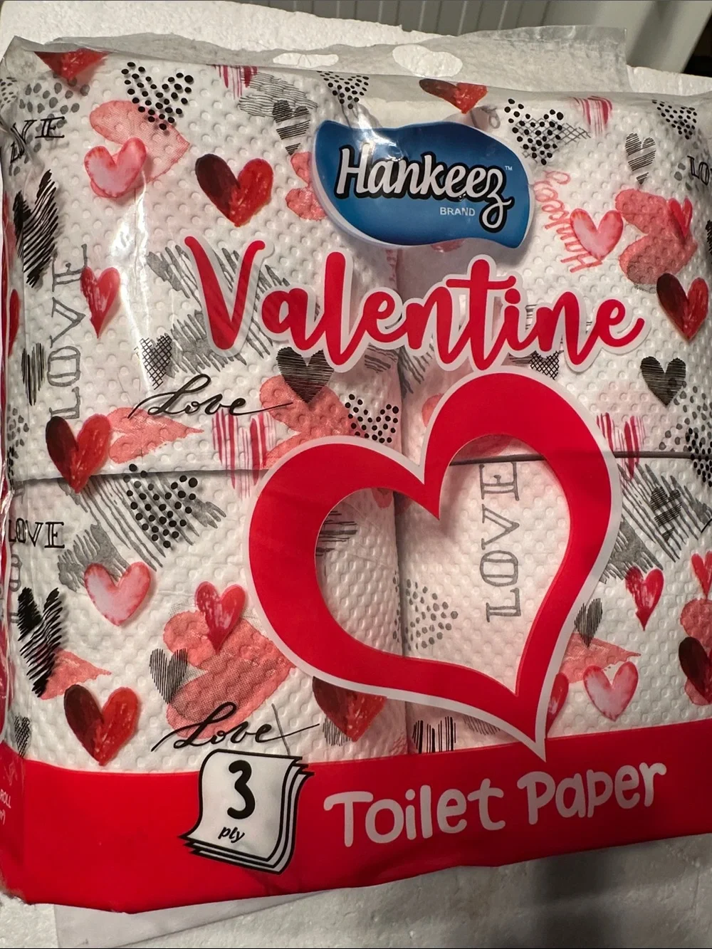 Valentine 4-Pack Toilet Paper